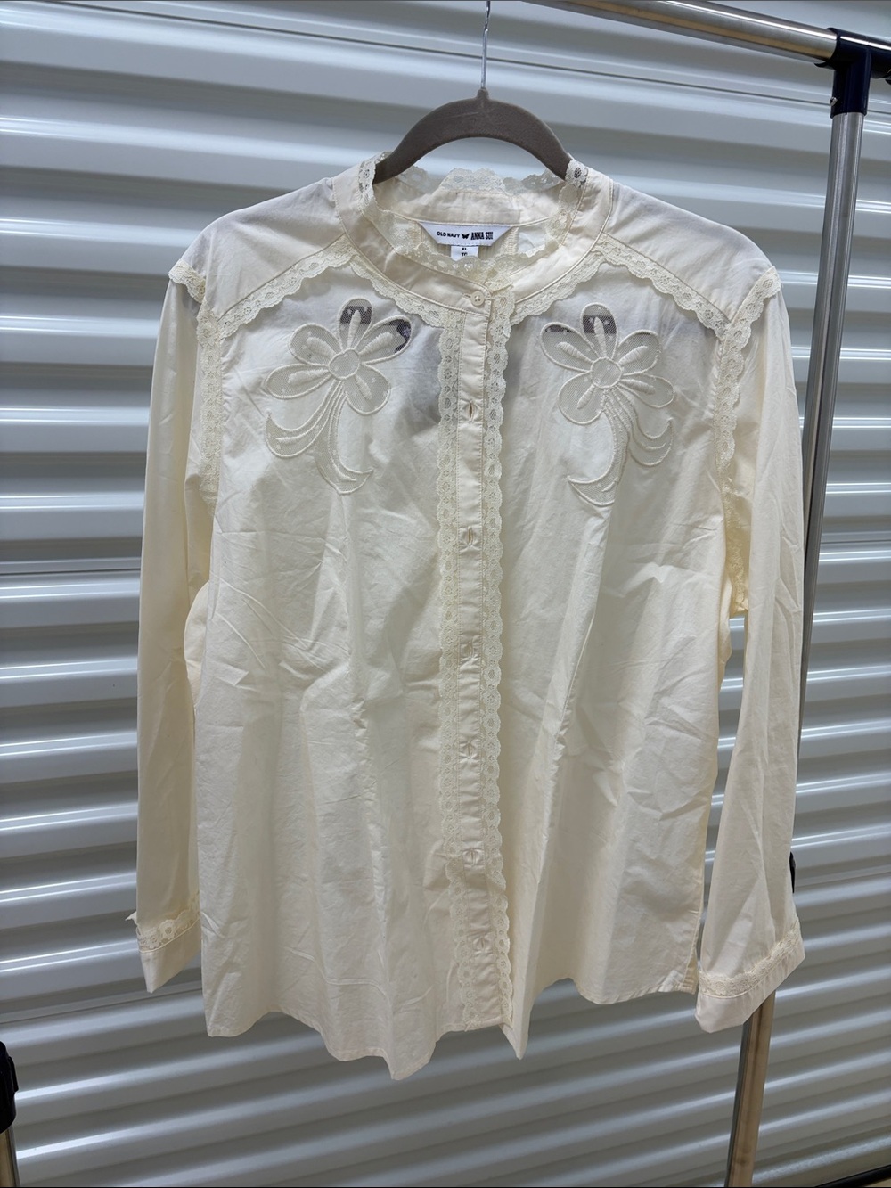 Anna Sui + Old Navy Button Front Blouse